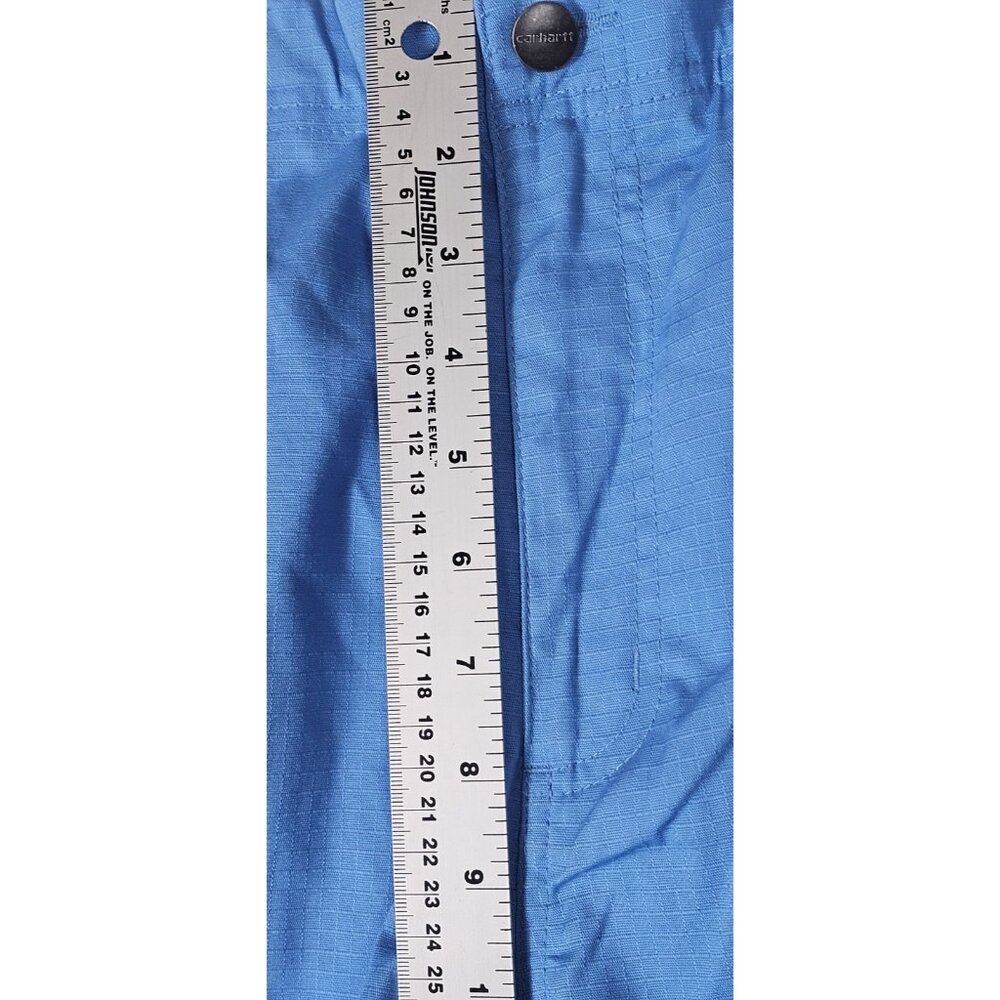 Carhartt Men's Straight Leg Utility Style Cargo Pants Blue XL Drawstring Waist - Picture 5 of 11